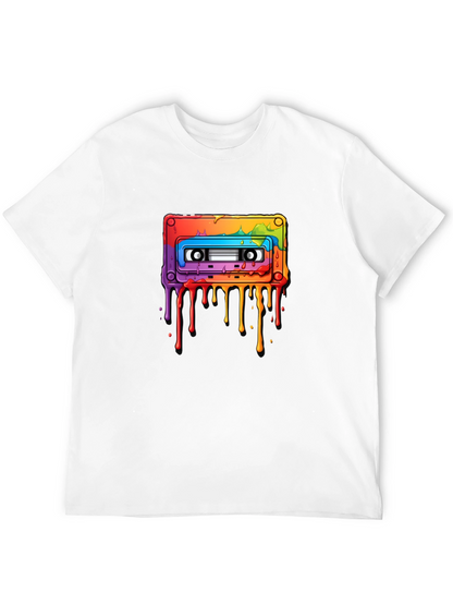 Rainbow Cassette Tape Graphic T-Shirt