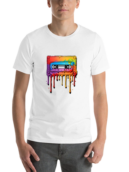 Rainbow Cassette Tape Graphic T-Shirt