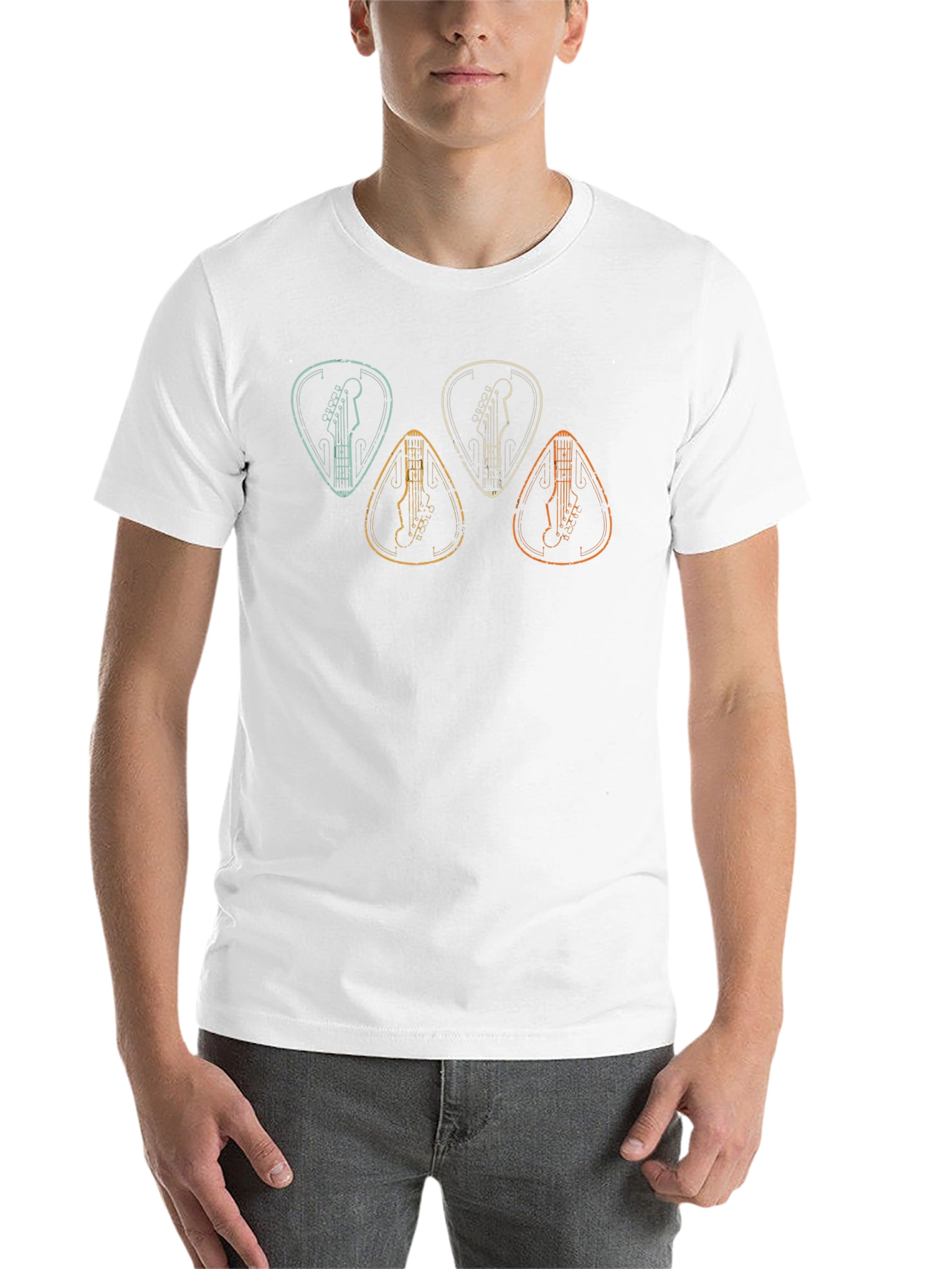 Guitar Pick Graphic T-Shirt - Music Lover Tee