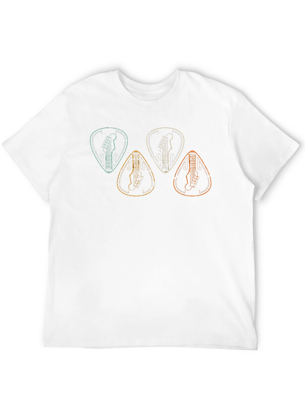 Guitar Pick Graphic T-Shirt - Music Lover Tee