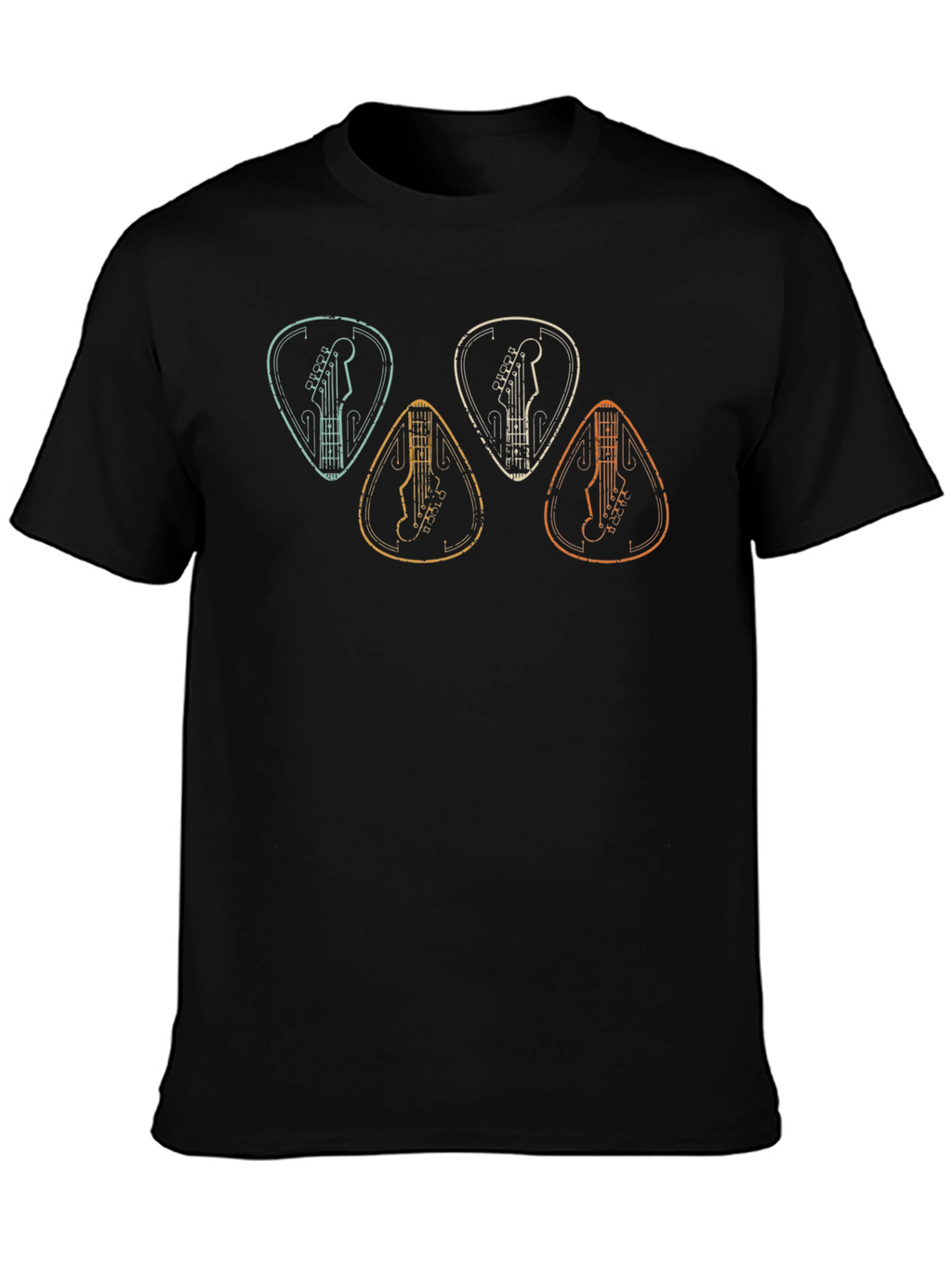 Guitar Pick Graphic T-Shirt - Music Lover Tee