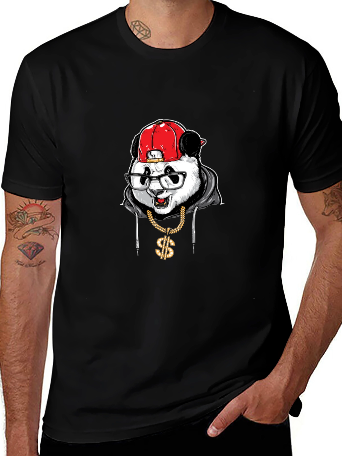 Cool Panda Graphic T-Shirt