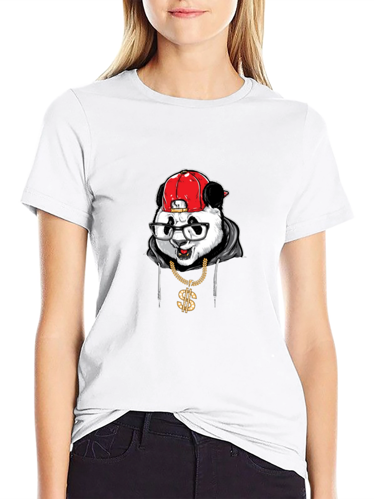 Cool Panda Graphic T-Shirt