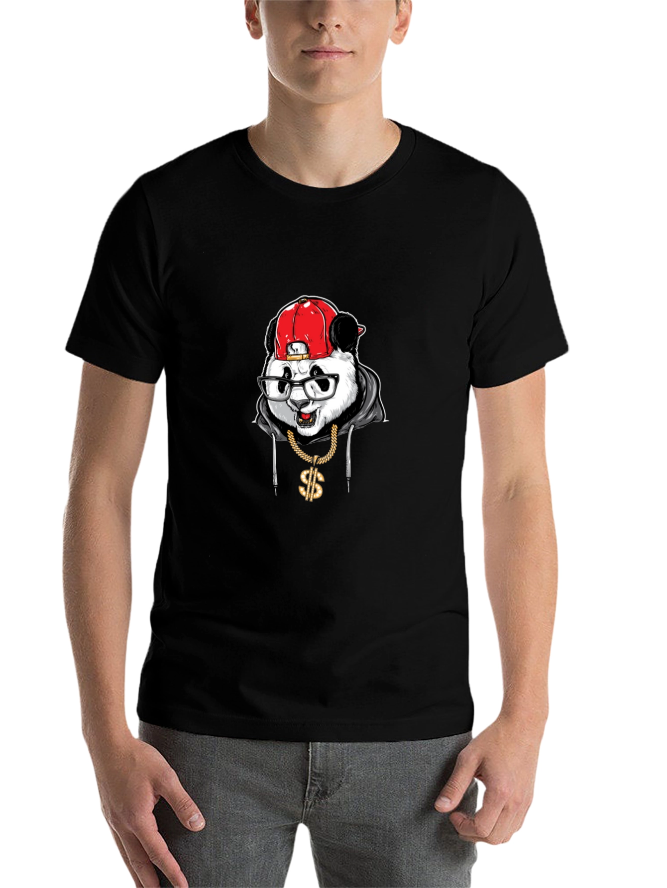 Cool Panda Graphic T-Shirt