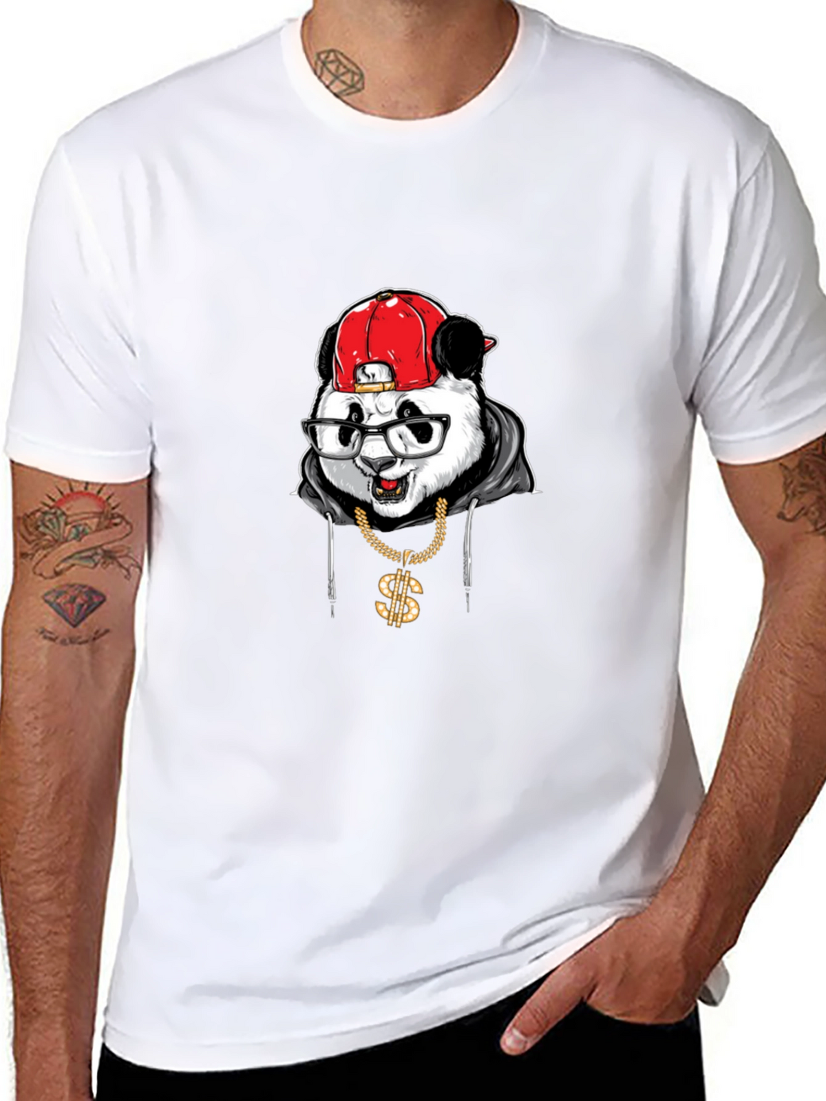 Cool Panda Graphic T-Shirt
