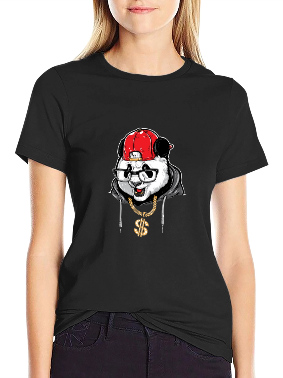 Cool Panda Graphic T-Shirt