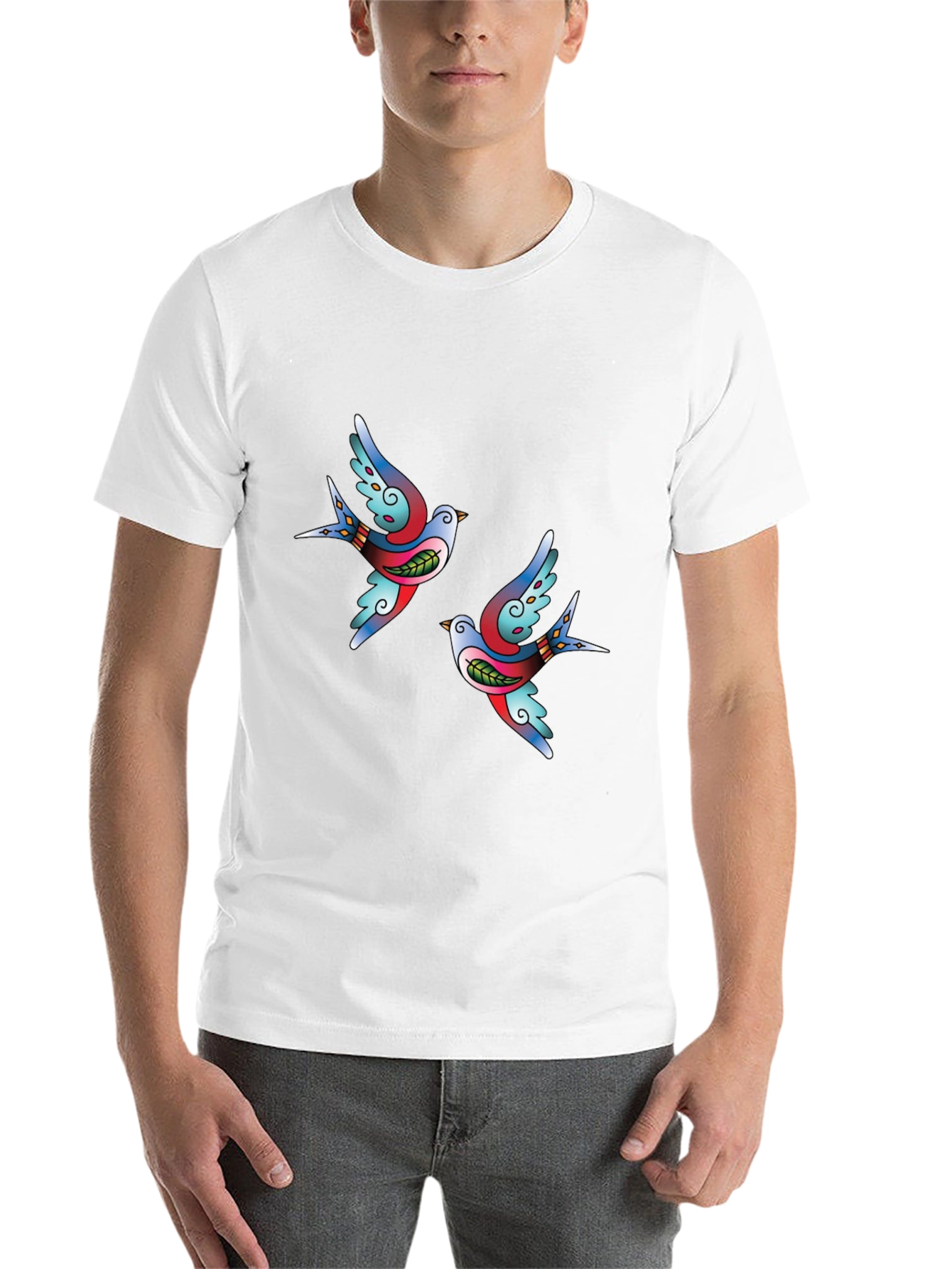 Classic Tattoo Swallow Black T-Shirt