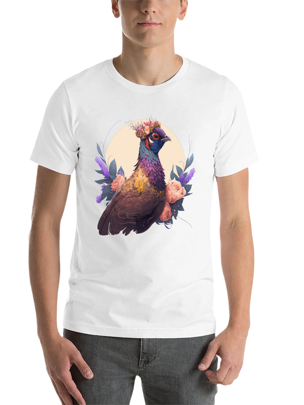 Floral Pheasant Graphic Tee