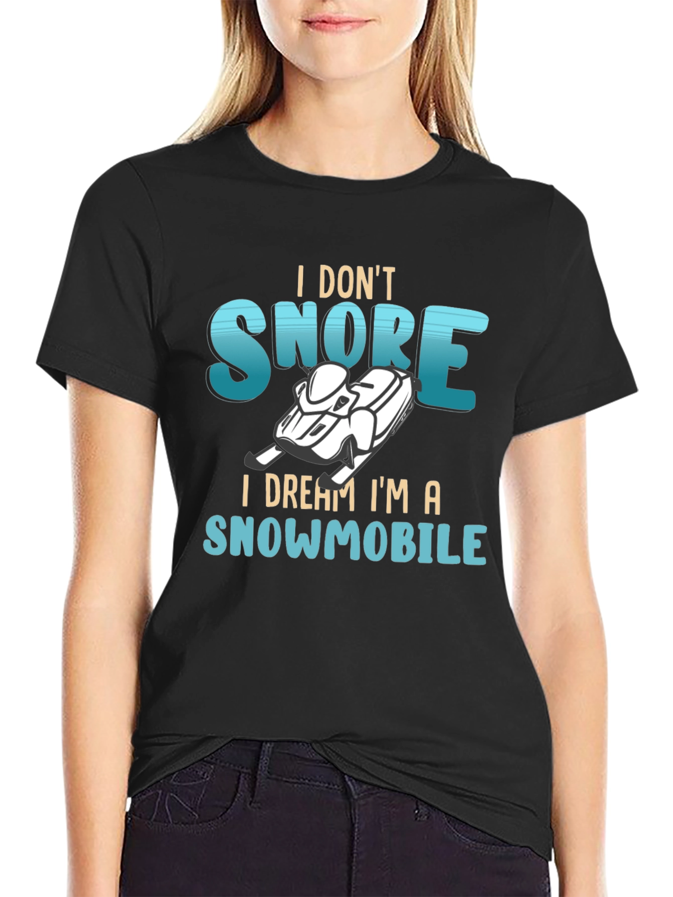 I Dream Im a Snowmobile Graphic Tee