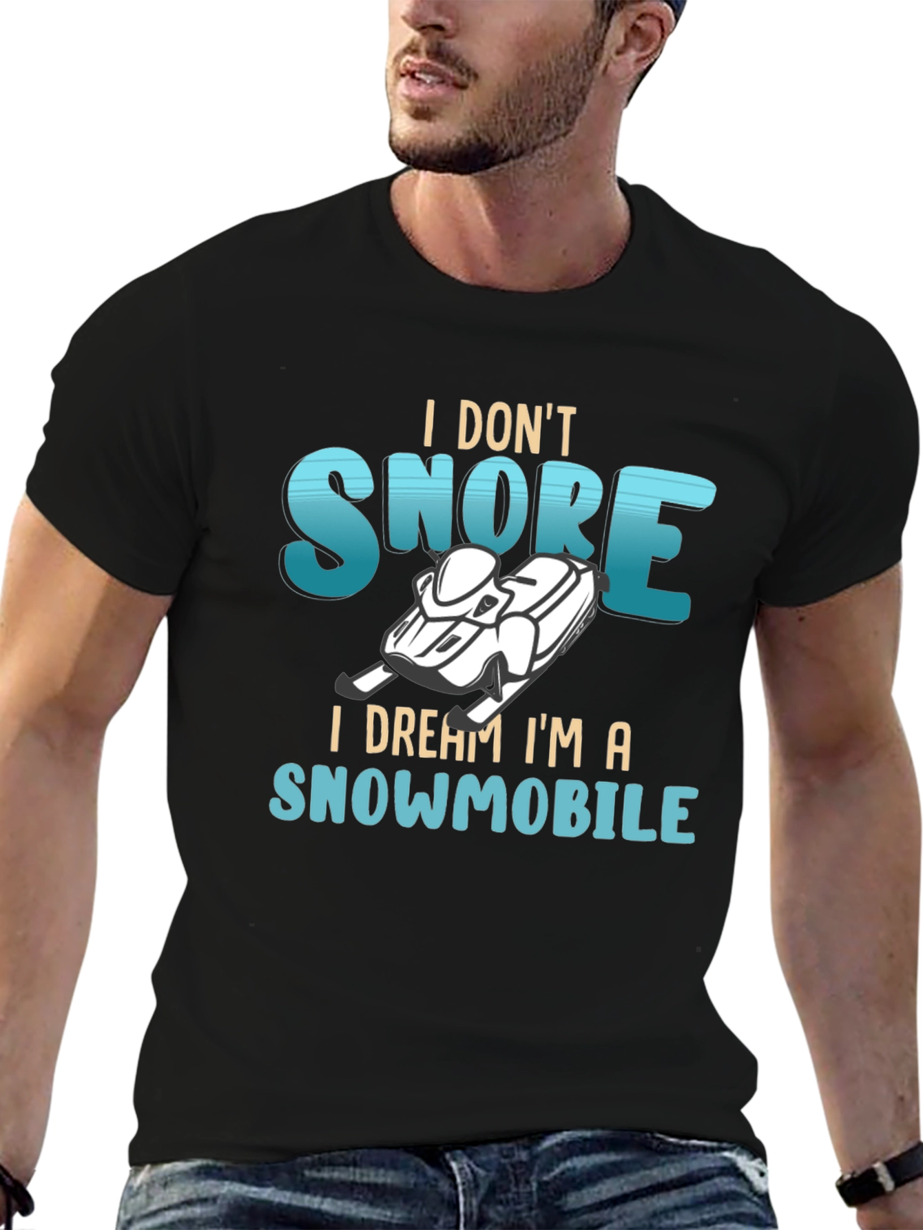 I Dream Im a Snowmobile Graphic Tee