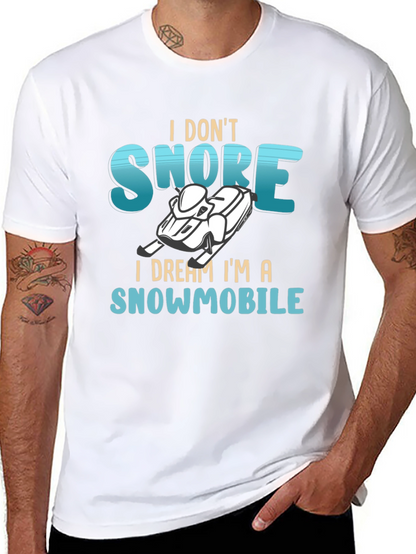 I Dream Im a Snowmobile Graphic Tee