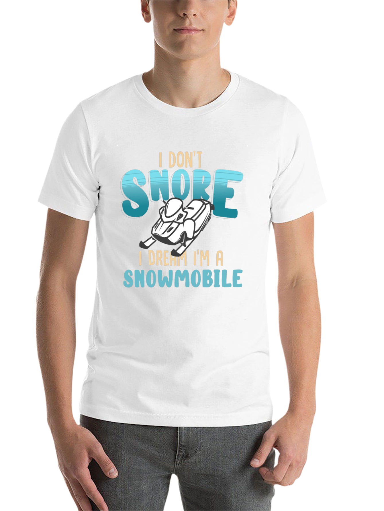 I Dream Im a Snowmobile Graphic Tee