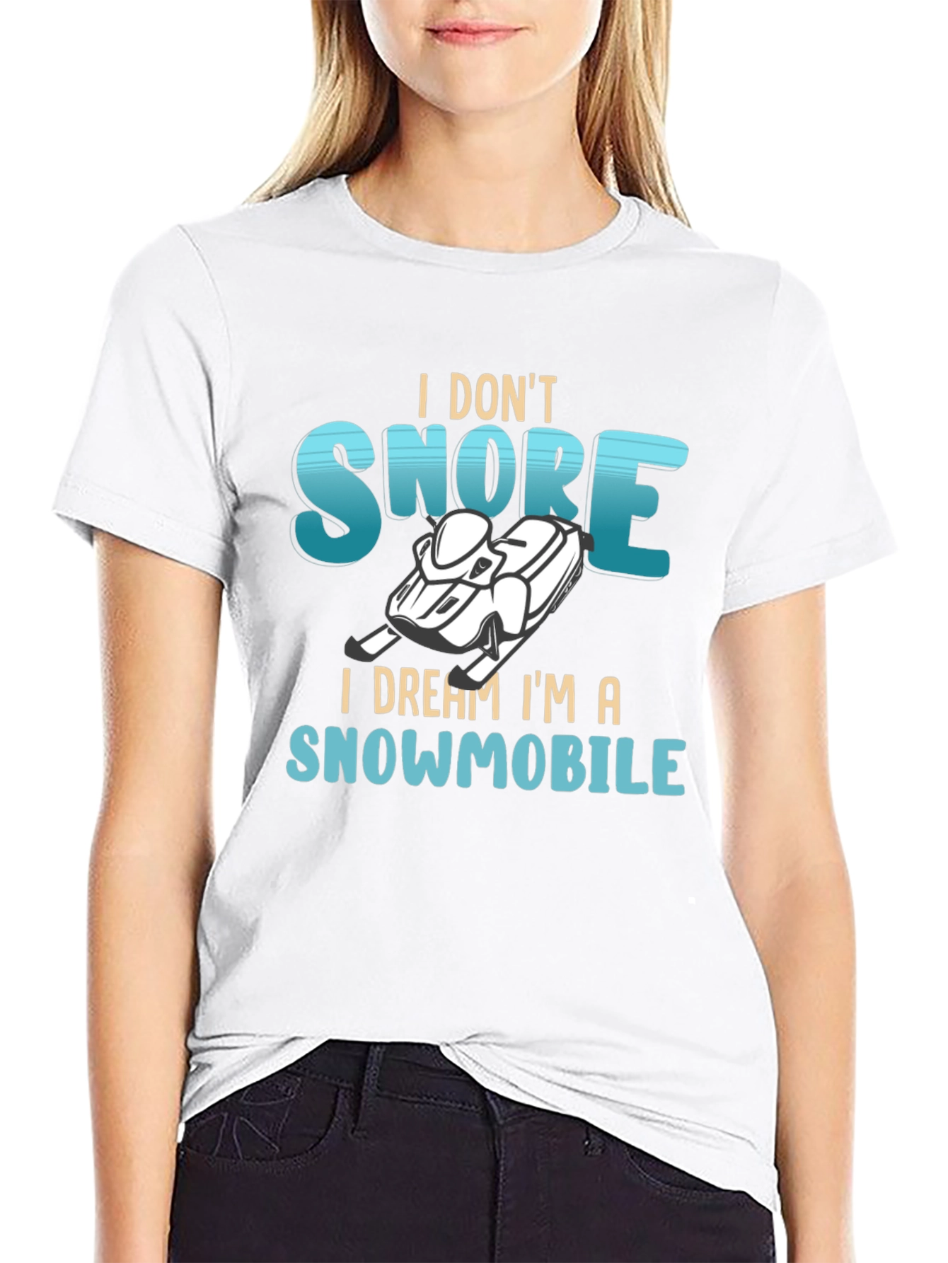 I Dream Im a Snowmobile Graphic Tee