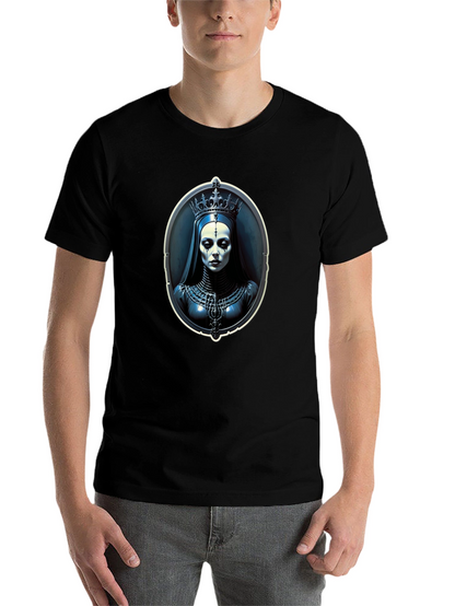Gothic Queen Portrait Black T-Shirt