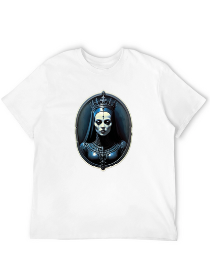 Gothic Queen Portrait Black T-Shirt