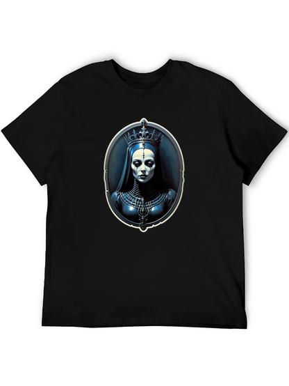 Gothic Queen Portrait Black T-Shirt