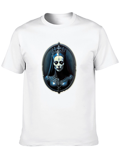 Gothic Queen Portrait Black T-Shirt