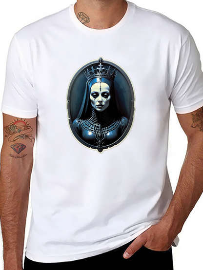 Gothic Queen Portrait Black T-Shirt