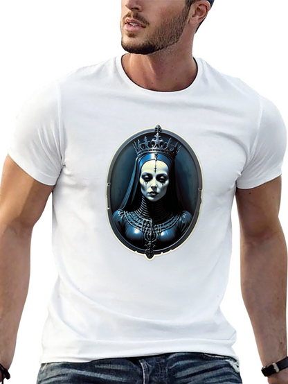 Gothic Queen Portrait Black T-Shirt
