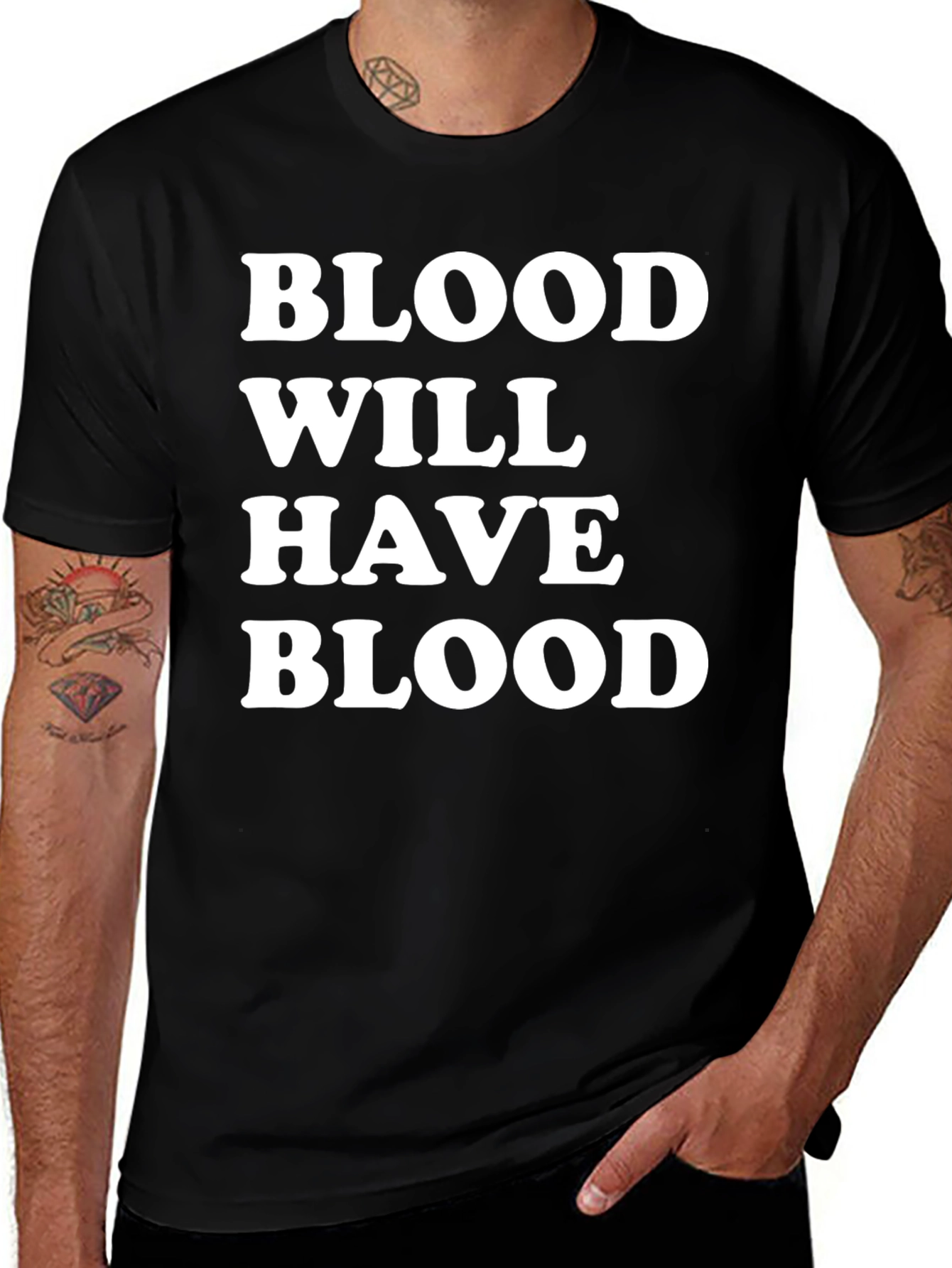 Blood Will Have Blood Graphic Tee - Mens Black T-Shirt