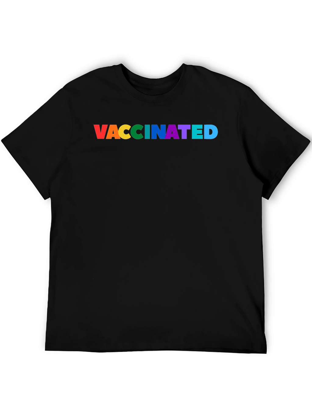 Vaccinated Pride Rainbow Tee