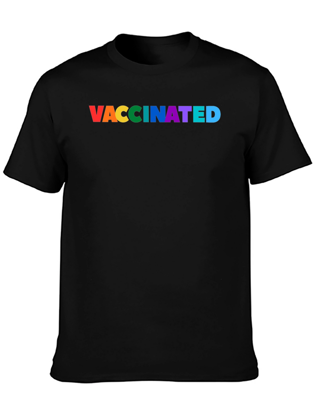 Vaccinated Pride Rainbow Tee