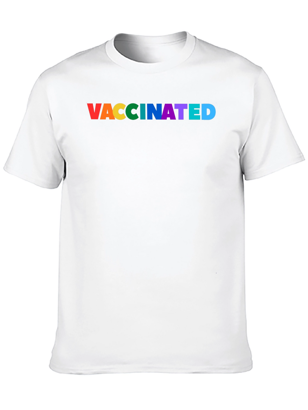 Vaccinated Pride Rainbow Tee