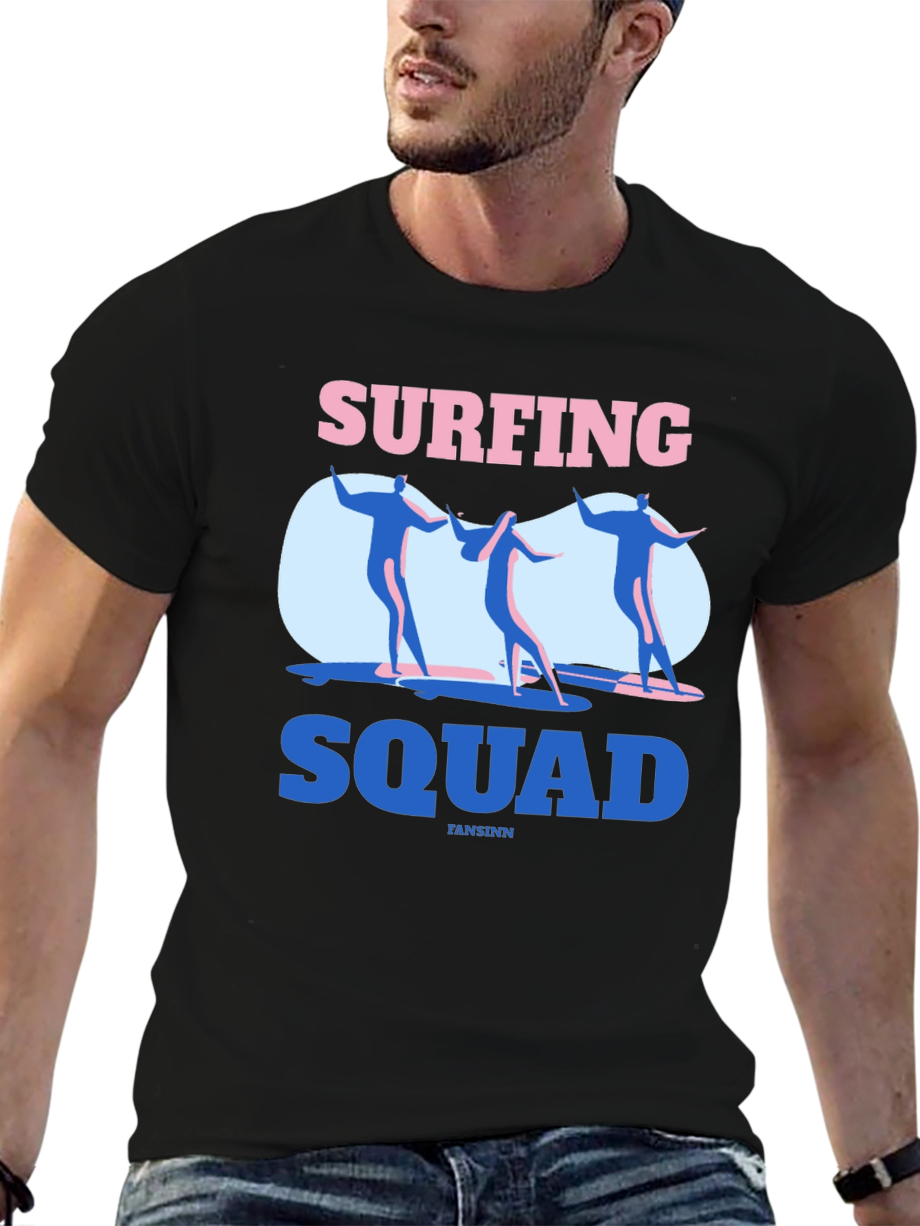 Surfing Squad Graphic T-Shirt - Cool Surf Tee