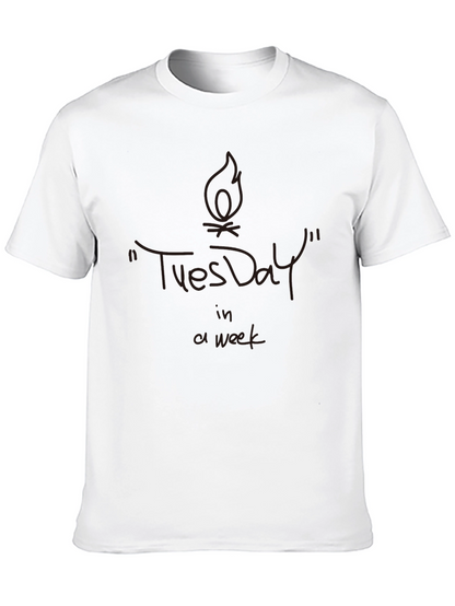 Tuesday Tee: Unique Graphic Print T-Shirt