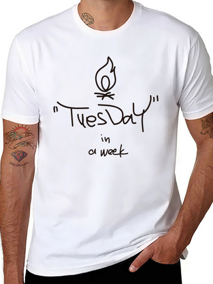 Tuesday Tee: Unique Graphic Print T-Shirt