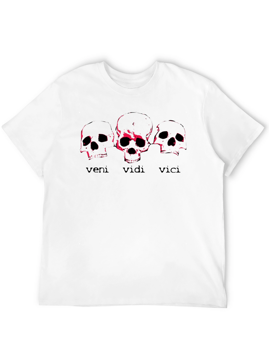 Veni Vidi Vici Skull Graphic Tee - Black