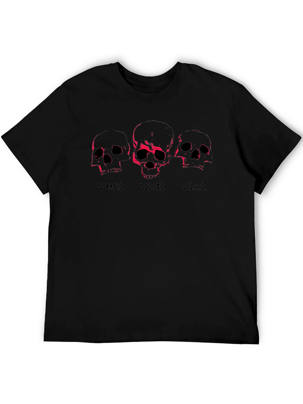 Veni Vidi Vici Skull Graphic Tee - Black