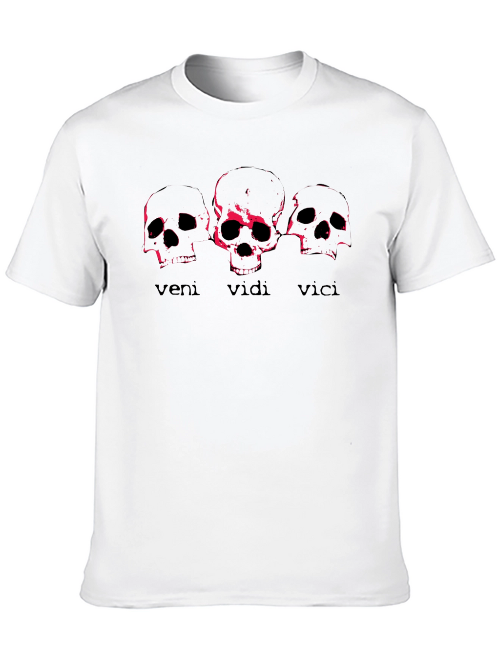 Veni Vidi Vici Skull Graphic Tee - Black