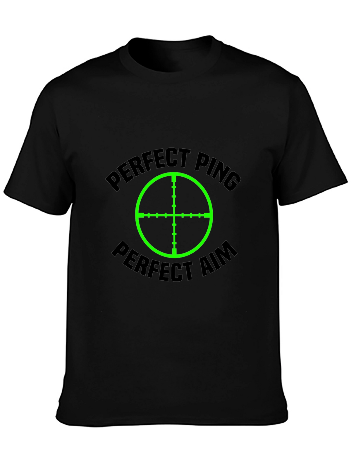 Perfect Ping Aim Black T-Shirt