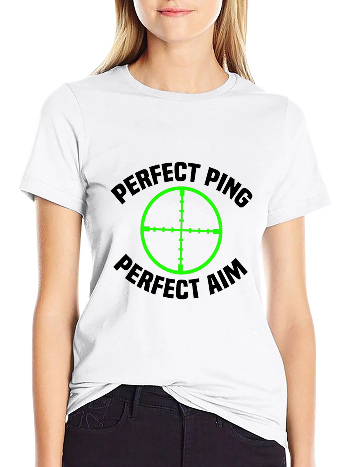 Perfect Ping Aim Black T-Shirt