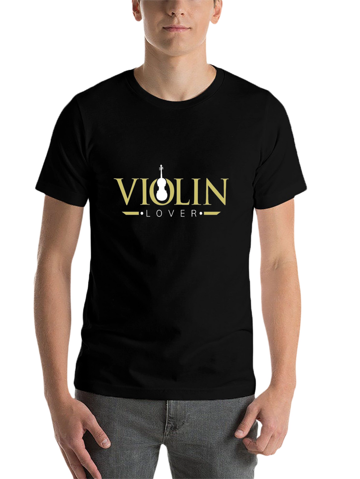 Violin Lover Black T-Shirt