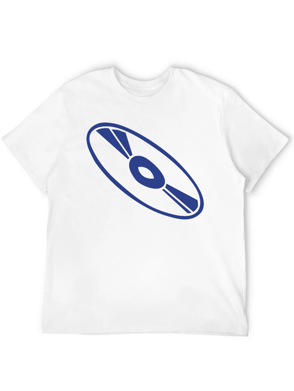Retro Disc Graphic T-Shirt - Black Cotton Tee