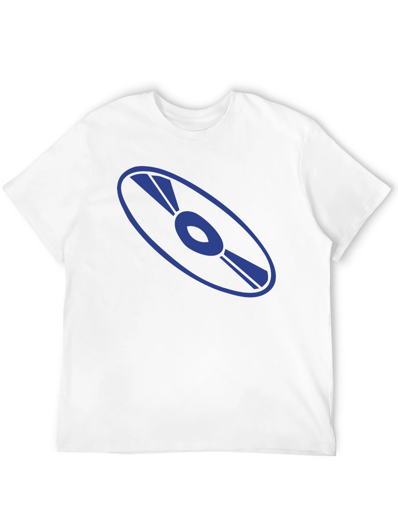 Retro Disc Graphic T-Shirt - Black Cotton Tee