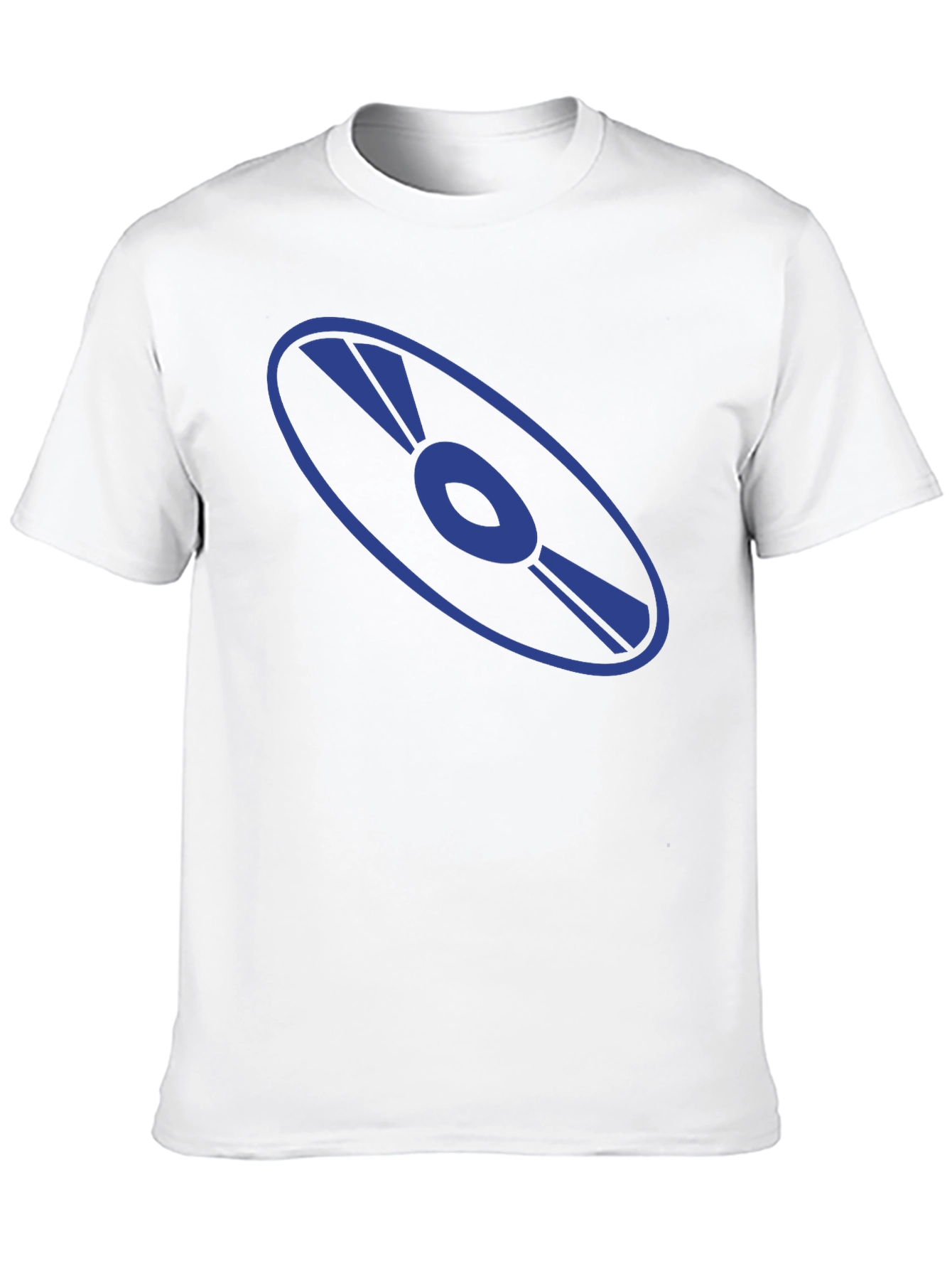 Retro Disc Graphic T-Shirt - Black Cotton Tee