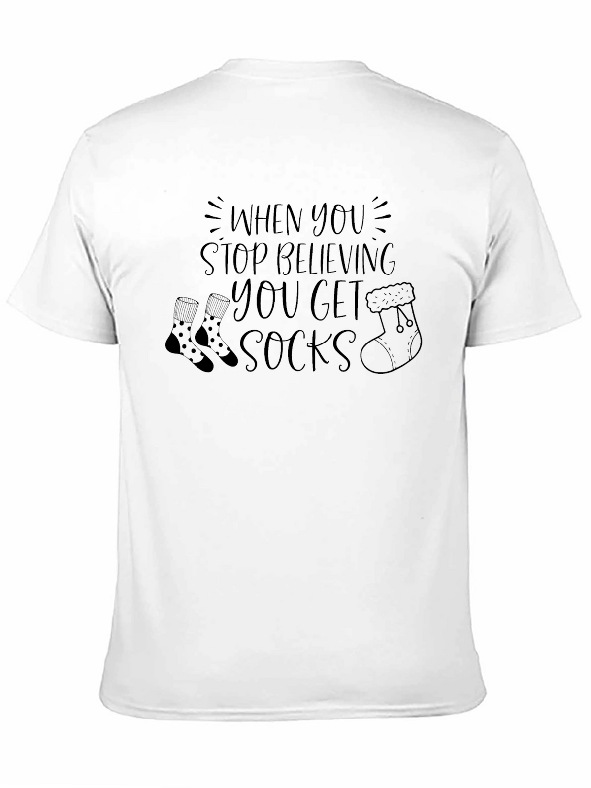 Funny Christmas Socks T-Shirt