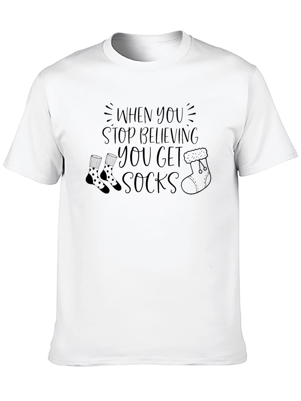 Funny Christmas Socks T-Shirt