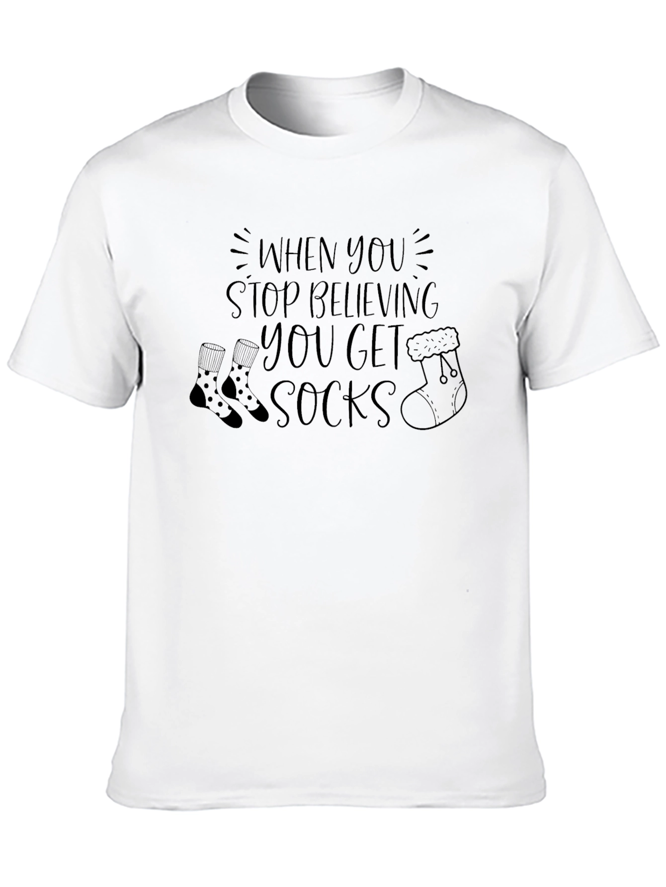 Funny Christmas Socks T-Shirt