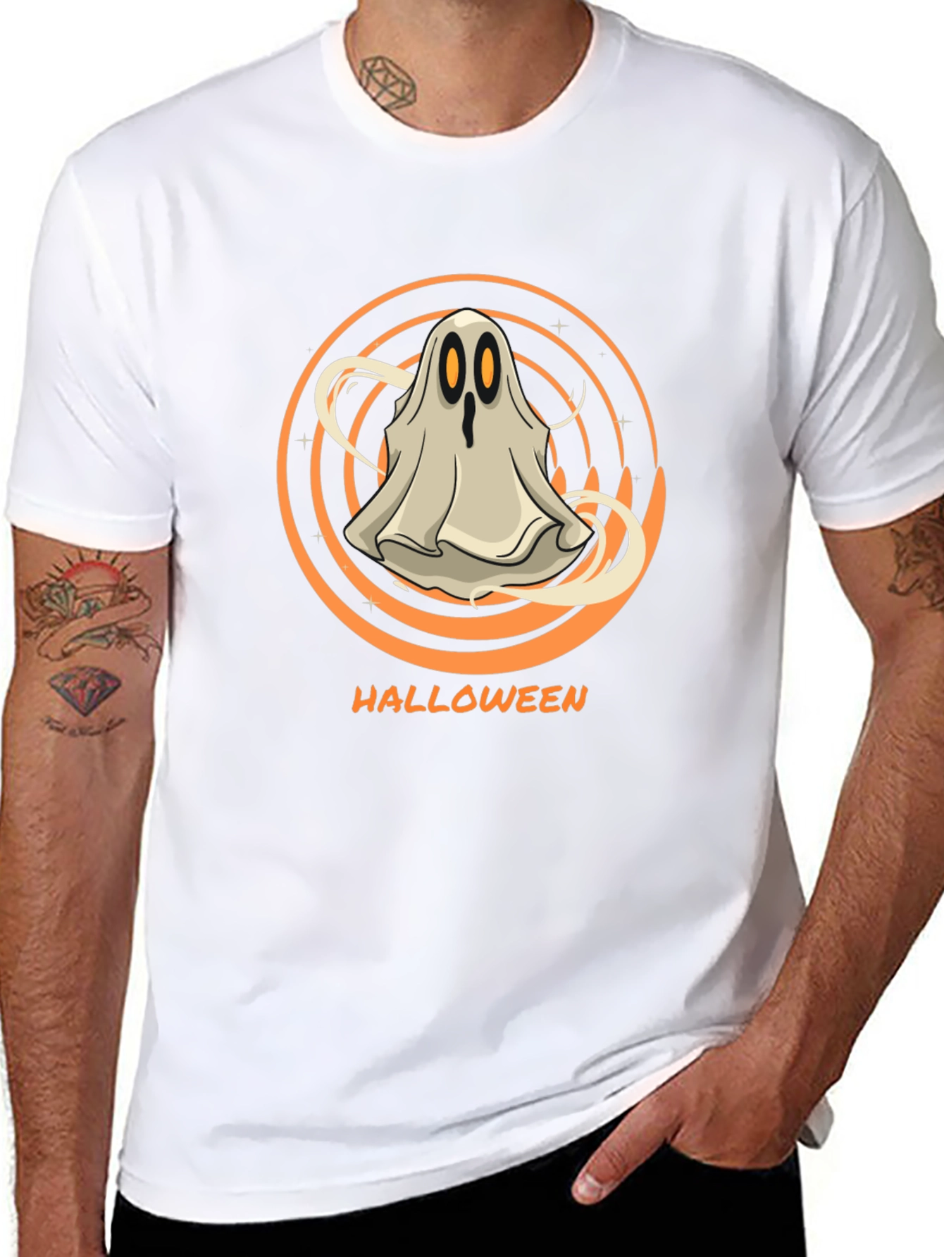 Halloween Ghost T-Shirt - Spooky Season Apparel