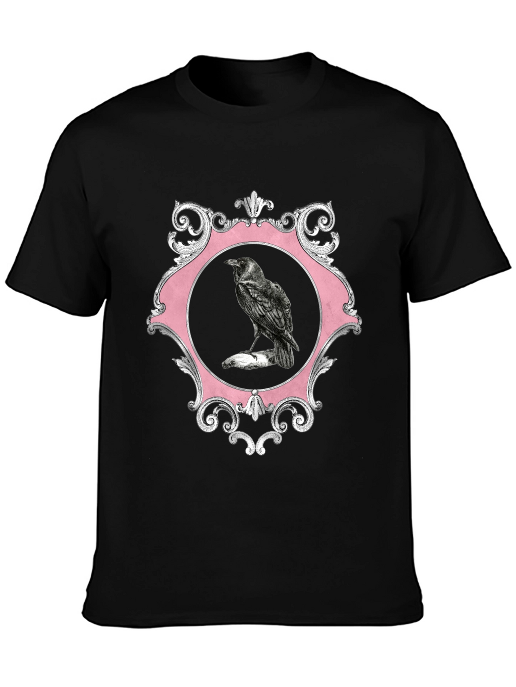 Raven Framed Graphic Tee - Mens Black T-Shirt