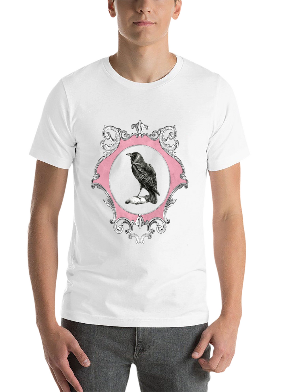 Raven Framed Graphic Tee - Mens Black T-Shirt