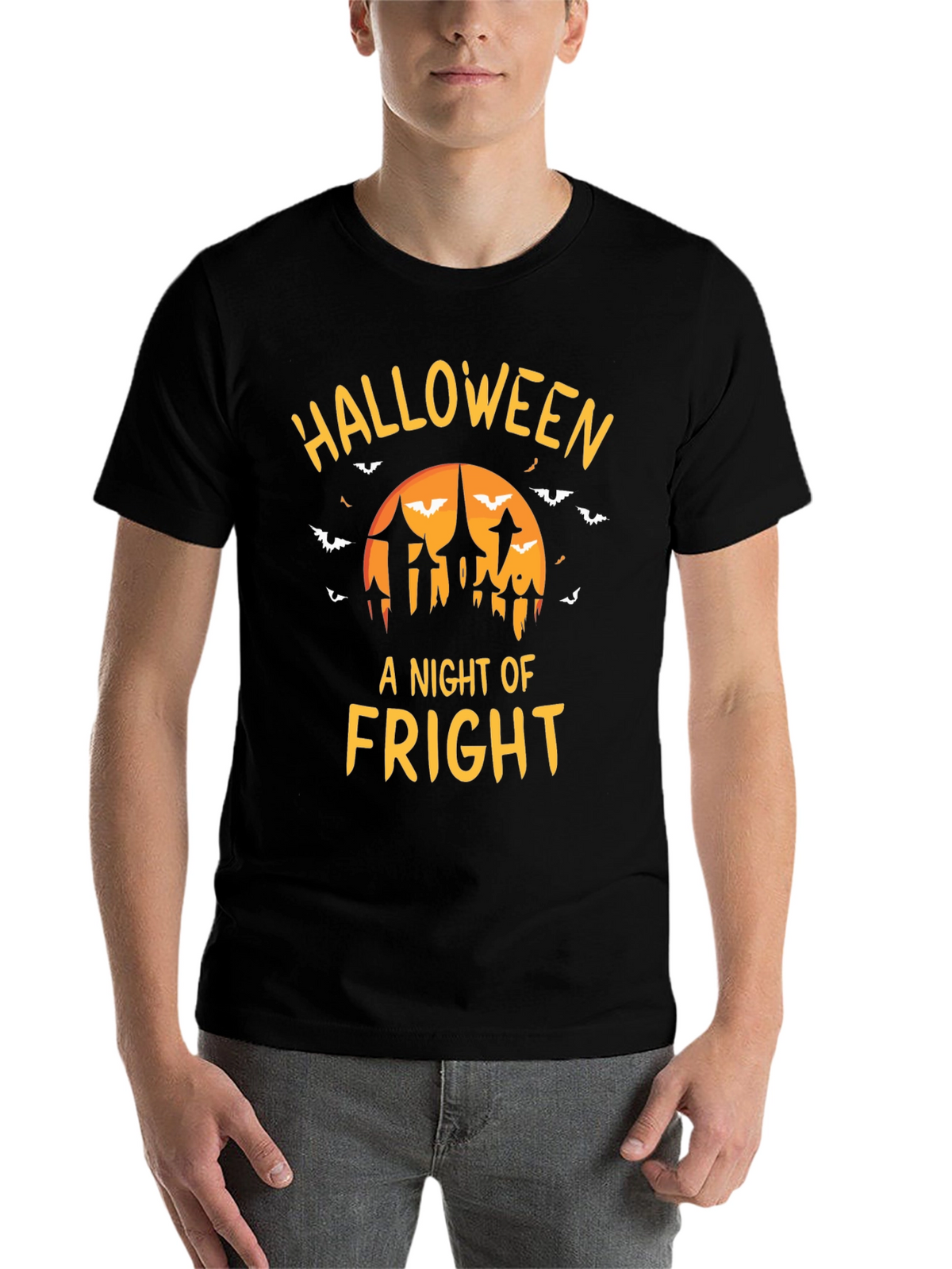 Halloween Fright Night Graphic T-Shirt
