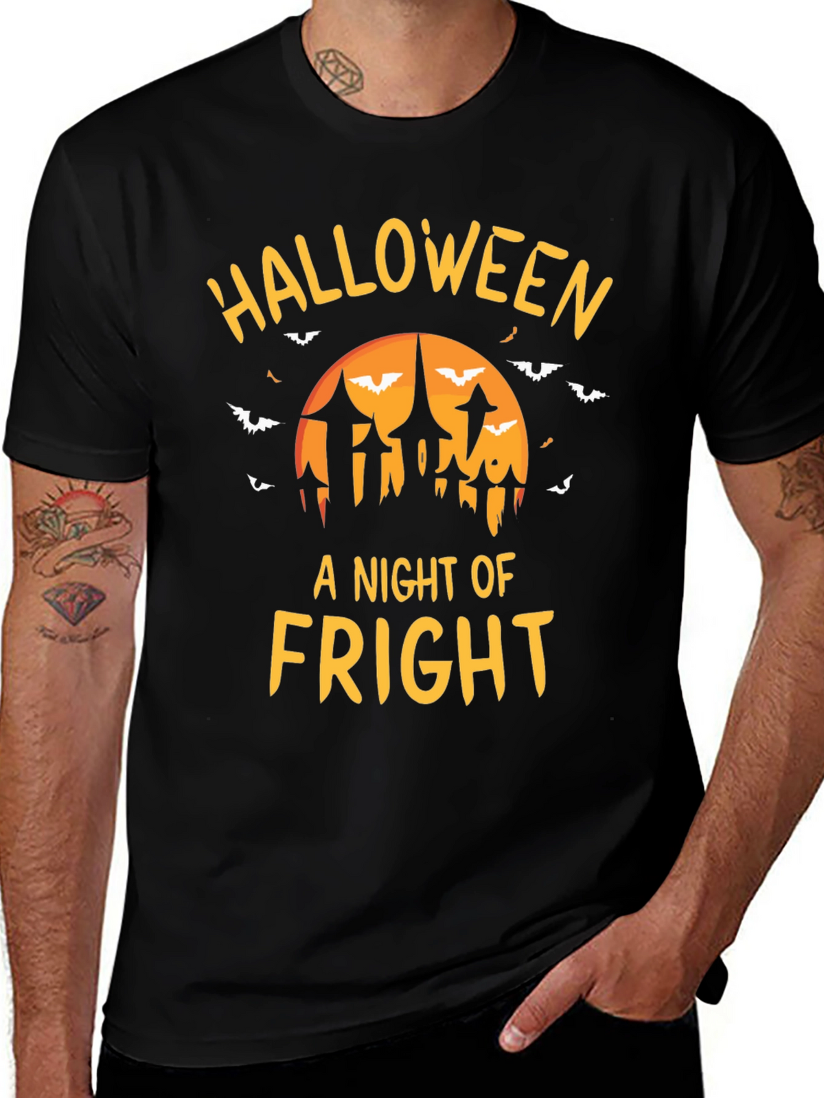 Halloween Fright Night Graphic T-Shirt