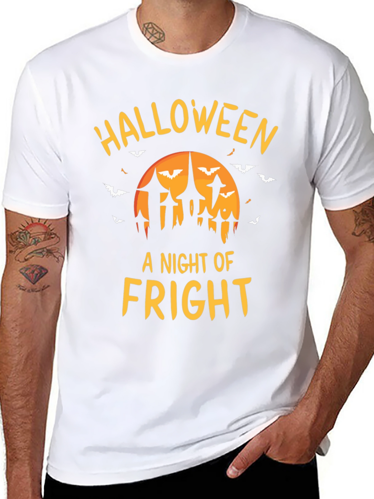 Halloween Fright Night Graphic T-Shirt