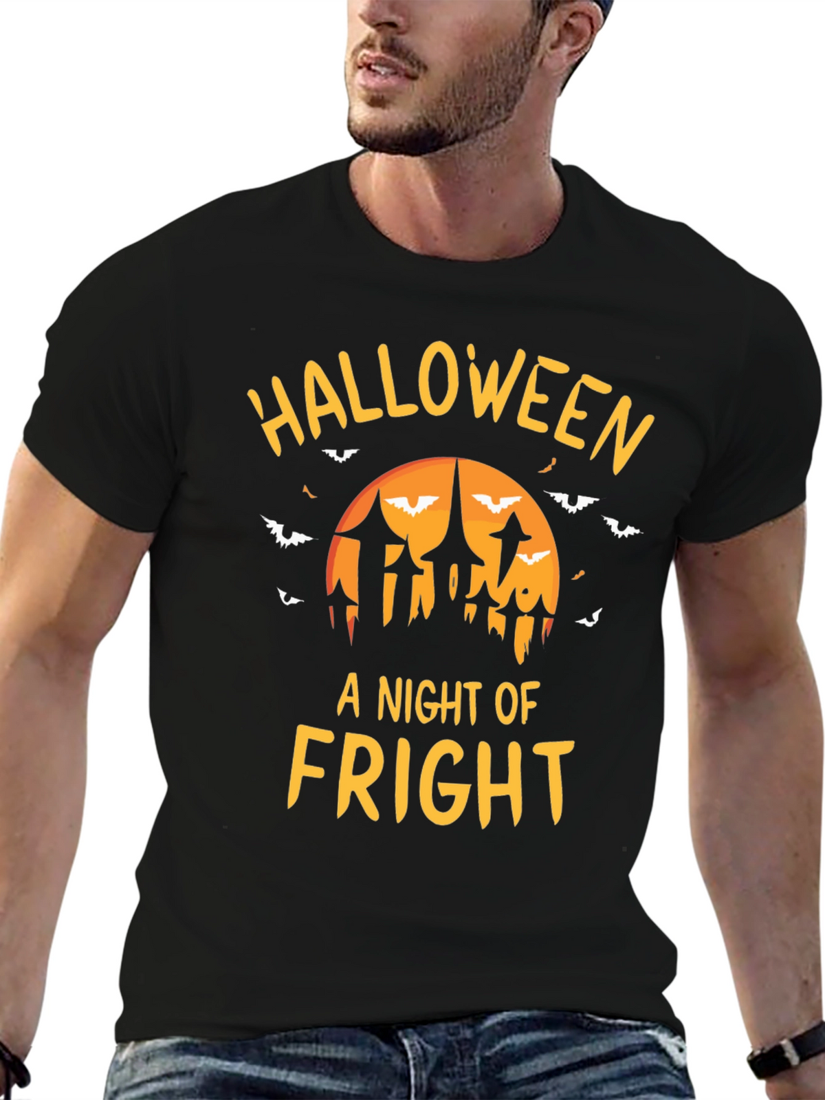 Halloween Fright Night Graphic T-Shirt