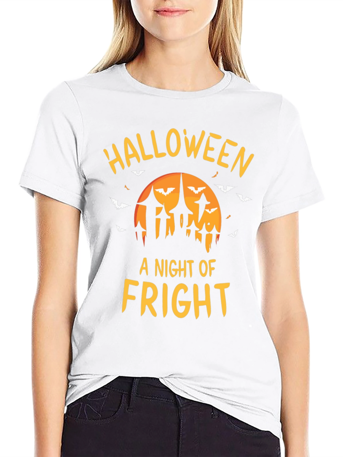 Halloween Fright Night Graphic T-Shirt